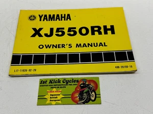 1981 YAMAHA MAXIM 550 XJ550 4U8-28199-10 MOTORCYCLE OWNERS MANUAL - Picture 1 of 3
