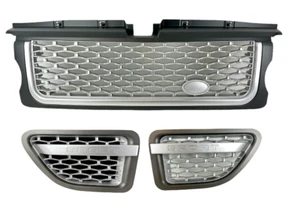 Range Rover Sport Front Grille and Side Vents Grey Silver L320 Fits 2005-2009 - Picture 1 of 11