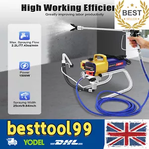 Pistola pulverizadora de pintura comercial sin aire 3000 PSI eléctrica interior pared aire - Imagen 1 de 17