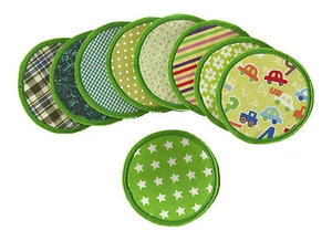 Button rund zum aufbügeln Aufnäher #23 GG# Neu Applikation Hosenflickengrün - Bild 1 von 10