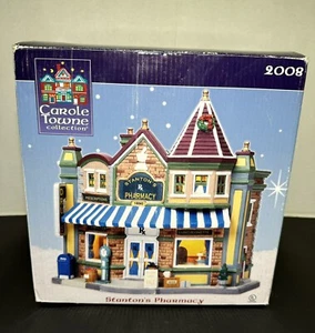 Lemax Carole Towne Collection Stanton’s Pharmacy 2008 Christmas Village - Picture 1 of 24