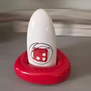 Rare Dansk Orbit Salt and Pepper Shaker Set - Mid-Century Modern Design - Picture 1 of 7