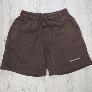 Adidas X Humanrace Men's Sweat Shorts 2XS Drawstring Waist Brown Athleisure - Picture 1 of 8