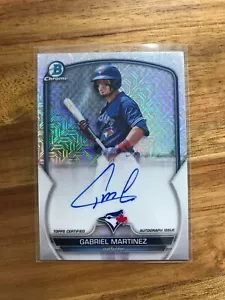 2023 Bowman Mega Box #BMA-GM Gabriel Martinez Chrome Mojo Rookie Refractor AUTO - Picture 1 of 2