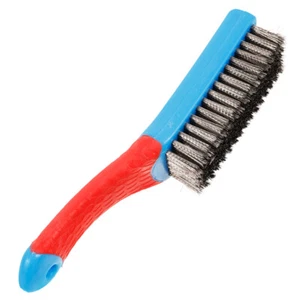 Wire Brush Silicone Handle Metal Brushes for Cleaning Rust Stainless Steel - Picture 1 of 12