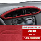 Alcantara Central Control Ac Panel Cover Frame Trim For Subaru Brz For Toyota 86