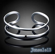 925 Silver Adjustable Bangle Bracelet UK SELLER