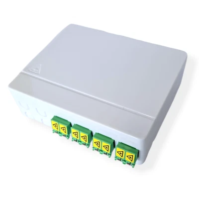 CONBIC® Glasfaser-Abschlusspunkt Dose (GF-AP) FTTH, inklusive 4x LC/APC Stecker - Bild 1 von 4