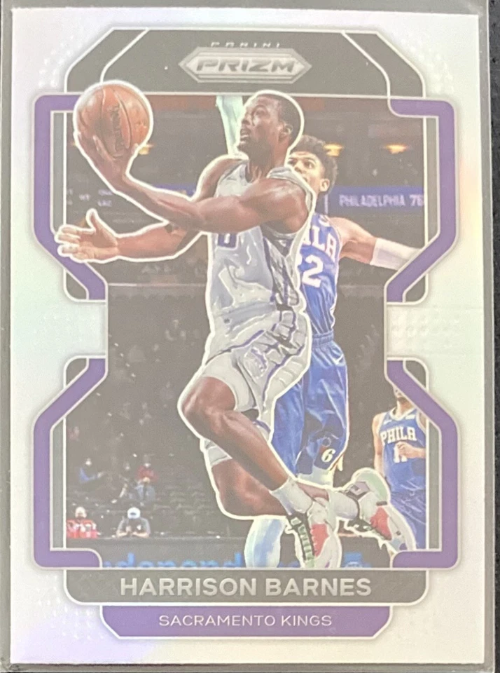 Harrison Barnes 2021-22 Prizm Silver Prizms Kings Warriors North Carolina - Image 1 of 1
