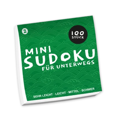 100 Mini Sudoku 2 als Block für unterwegs Rätsel Zahlen Rätselblock - Bild 1 von 2