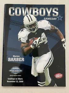 Dallas Cowboys 2008 programa de fútbol americano de la NFL VS SAN FRANCISCO 49ERS ¡Marion Barber! - Imagen 1 de 1
