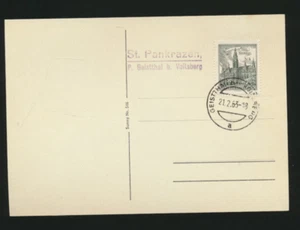 Post Office Tray St. Pankrazen Post Geistthal near Voitsberg on Card (F72) - Picture 1 of 1