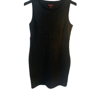 Pre Owned Women’s Verona Sleeveless Dress Charcoal Gray Sz Sm Classic S Side Zip - Picture 1 of 12