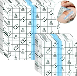 50 Pieces Shower Waterproof Patch Transparent Stretch Adhesive Bandage Waterproo - Picture 1 of 6