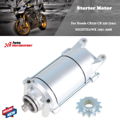 For Honda CB250 CB 250 234cc NIGHTHAWK 1991-2008 31200-465-671 Starter Motor - Image 1 of 4