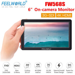 FEELWORLD FW568S 6 inch On-camera Video Monitor 3G-SDI 4K HDMI Full HD 1920*1080