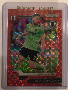 2019-20 PRIZM PREMIER LEAGUE GEORGE BALDOCK RED MOSIC 9/109 SHEFFIELD UNITED EPM - Picture 1 of 4