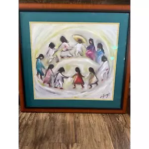 Signed Ted DeGrazia “Los Nino's, Children of the World” Framed Art Print. - Picture 1 of 7