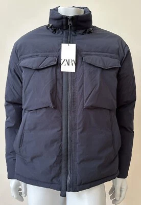 Nueva chaqueta aislante ZARA azul marino L Foto 1 de 4