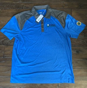 NEW NWT Men's Cutter & Buck CB DryTec 50 UPF+ Large Golf Shirt - Picture 1 of 5