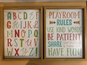 Set 2 Regali Nuova Vista Decorazione Parete Cameretta Bambini Misura 17X13 - Foto 1 di 17