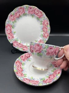 Vintage Royal Standard ROSE OF SHARON Trio Tasse Untertasse und kleiner Teller - Bild 1 von 10