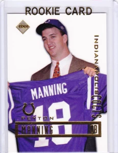Peyton Manning #1 Draft Pick TARJETA DE NOVATO Colts 1998 Fútbol radiocontrol ¡Denver Broncos! - Imagen 1 de 2