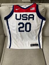 Nike 2020 Team USA Basketball Jersey Men CQ0082 100 White Sz XL “UNITED”