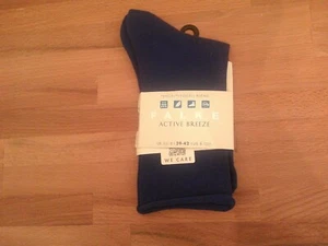 New! FALKE Active Breeze Women Socks Imperial blue Us Size 8-10 1/2 - Foto 1 di 2