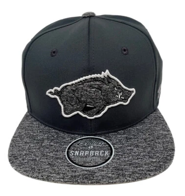 Zephyr NCAA Arkansas Razorbacks RARE “Heathered” Flat Bill SnapBack Hat NWT - Image 1 of 4