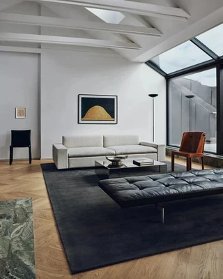 Dark Grey woolen Hand Tufted Carpet Area Rug for Living Room Bedroom - Image 1 of 4