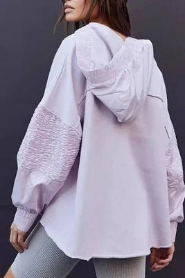 Пуловер Free People Movement Spin сиреневый размер большой - Изображение 1 из 4