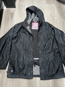 Chaqueta con capucha de snowboard Burton Dryride XL negra a rayas - Imagen 1 de 13