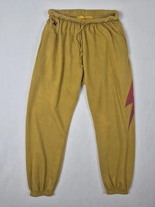 Aviator Nation Lightning Bolt Senfgelb Damen Jogginghose Gr. XL - Bild 1 von 10