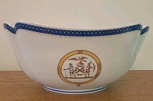 Mottahedeh historische Schale New York City Arms - Rathaus - alte Bundeshalle 10" - Bild 1 von 9