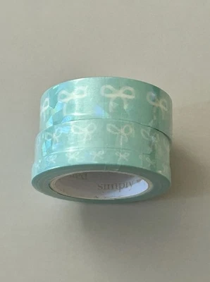 NUEVO Simply Dorado ~Gema del Mes~ Aqua Washi Tape 5 10 y 15 mm Juego de 3 Foto 1 de 2