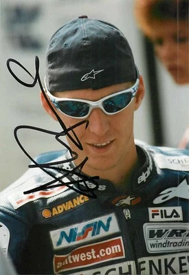 Anthony West Autogrammkarte - Motorradrennfahrer Motorsport Rennanzug - Bild 1 von 2