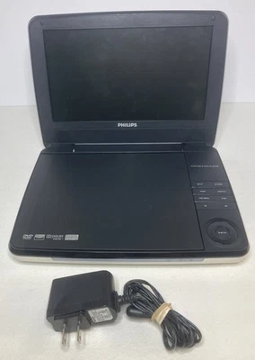 DVD player portátil Philips PD9000/37 com carregador - Branco - Testado funciona muito bem! - Imagem 1 de 4