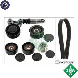 VRIBBED BELT SET 529 0520 20 FOR PORSCHE CAYENNE VW TOUAREG AUDI Q7 3.0L 6cyl - Picture 1 of 6