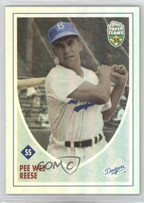 2002 Topps Super Teams Retrofractor 1887/1955 Pee Wee Reese #18 HOF - Image 1 of 3