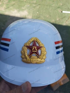 Chinesische Armee Pla Militär Überschuss MP Helm mit Metallabzeichen - Bild 1 von 5