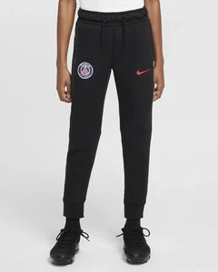 Nike Kids Soccer Pants Boys SMALL Paris Saint-Germain Tech Fleece FQ3513-010 NEW - Picture 1 of 21