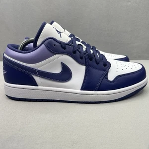 Nike Air Jordan 1 Low Herren Größe 10 Sky J Lila Schuhe Weiß Hellblaubeere NEU - Bild 1 von 8