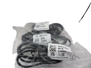 New 3 x Black Dell 1.8 m IEC Computer Power Cables DP/N016583 - Picture 1 of 7