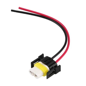 ༝H11 Headlight Fog Lamp Retrofit Wiring Harness Female Sockets Plug Ceramics - Picture 1 of 7