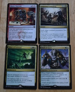MTG 4x Rare Master Warcraft, Angosished Unmaking, Glare of Subdual, Giuramento di Ajani - Foto 1 di 2