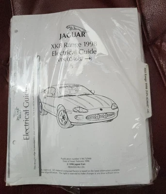 1998 Jaguar XK8 & XKR Electrical Guide Shop Manual Wiring Diagrams AKA Schematic - Image 1 of 2