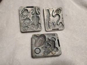 Lote de 3 moldes de orugas espeluznantes Mattel Thing Maker de colección 1964-65 Bugs Creeple - Imagen 1 de 5