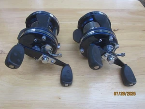 2 VTG A+ USED COND ABU GARCIA AMBASSADEUR 5600C4 BLUE BAITCASTING REELS-BEAUTY'S - Picture 1 of 14