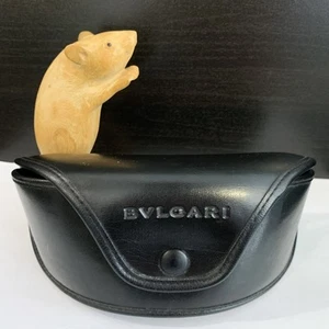 BVLGARI BULGARI - Black PU SOFT CASE - Sunglasses Eyeglasses VGC - Foto 1 di 7